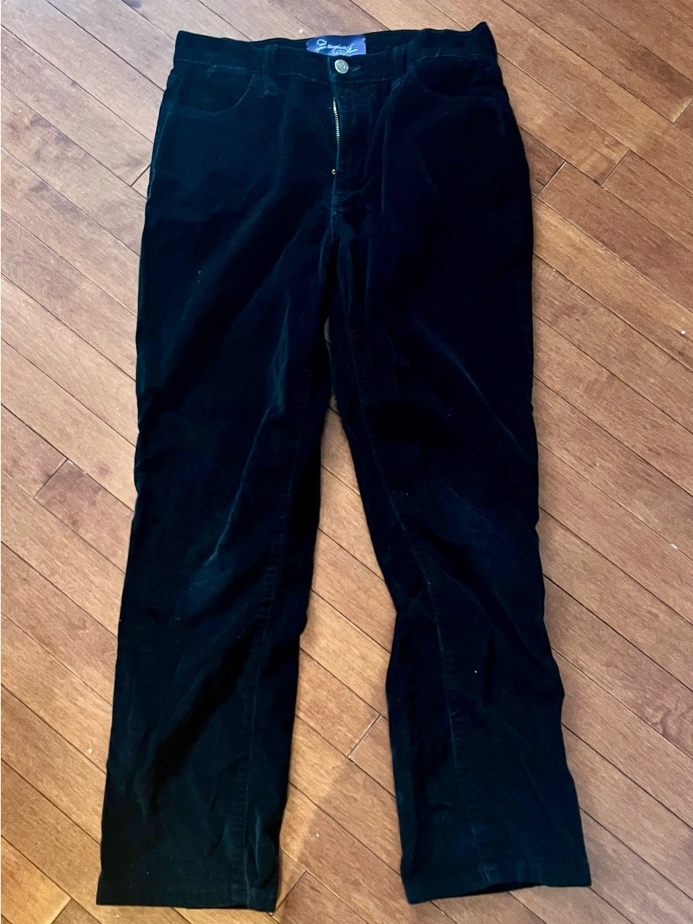 Not your daughters Jeans black soft corduroy pants Size 4